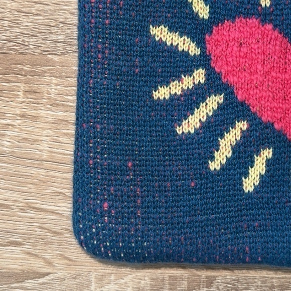 Pink Lemonade Soft‎ Knit Heart Motif Zip Pouch Cosmetic Bag - Picture 5 of 6